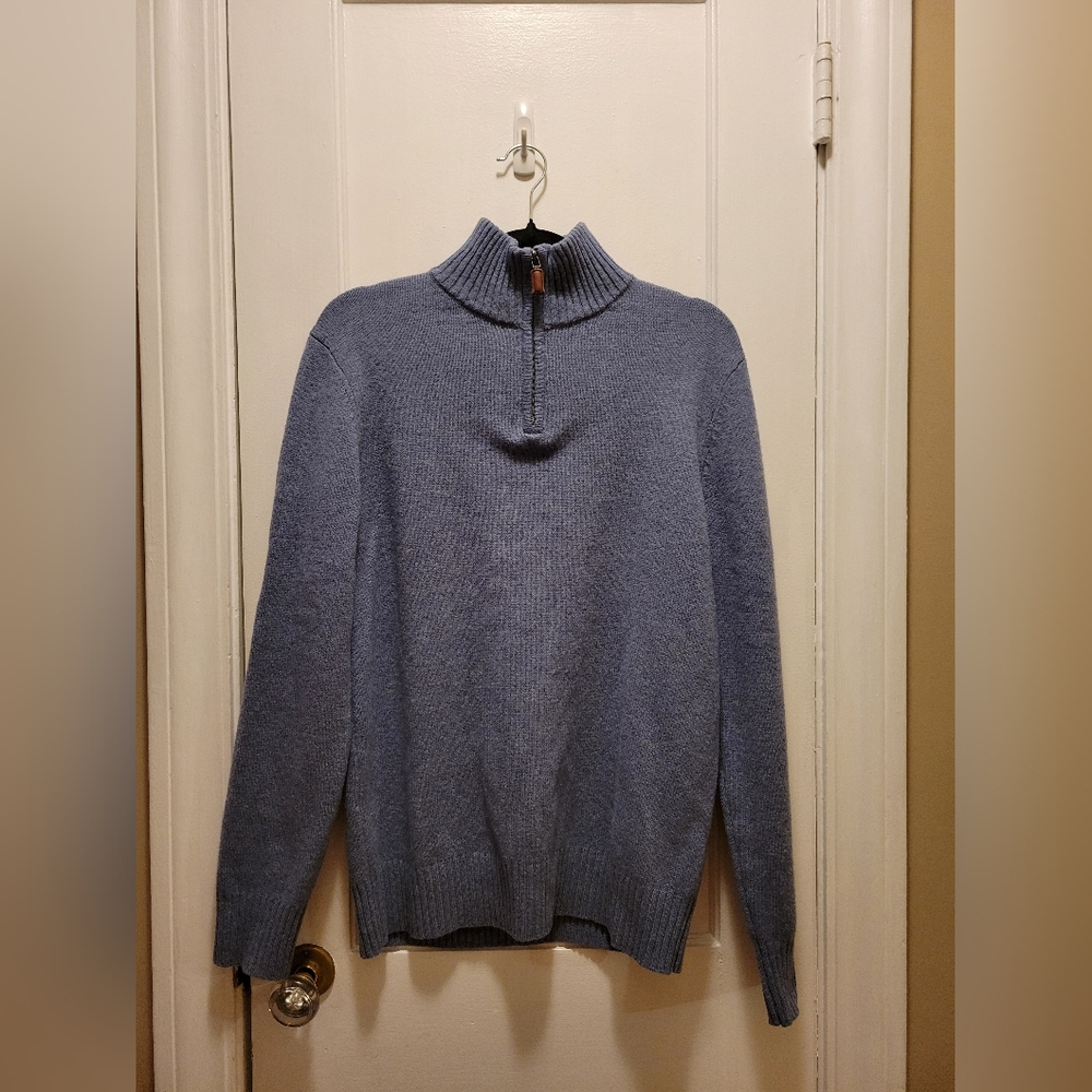 Bonobos Men's Wool Quarter Zip Sweater Size M
